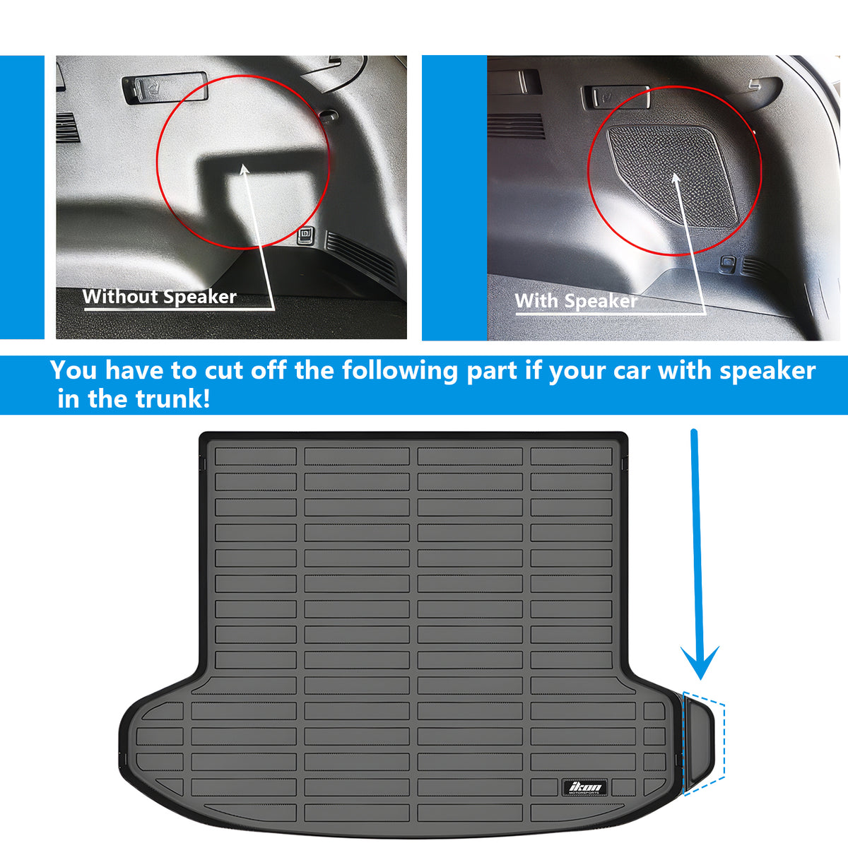 2023-2025 Kia Sportage All Weather 3D Rear Trunk Mat Cargo Liner TPE