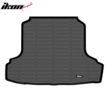 2007-2012 Nissan Altima Sedan 4-Door 3D TPE All Weather Heavy Duty Waterproof Rear Trunk Tray Cargo Area Liner Mats Interior Auto Parts Black