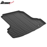 2007-2012 Nissan Altima Sedan 4-Door 3D TPE All Weather Heavy Duty Waterproof Rear Trunk Tray Cargo Area Liner Mats Interior Auto Parts Black