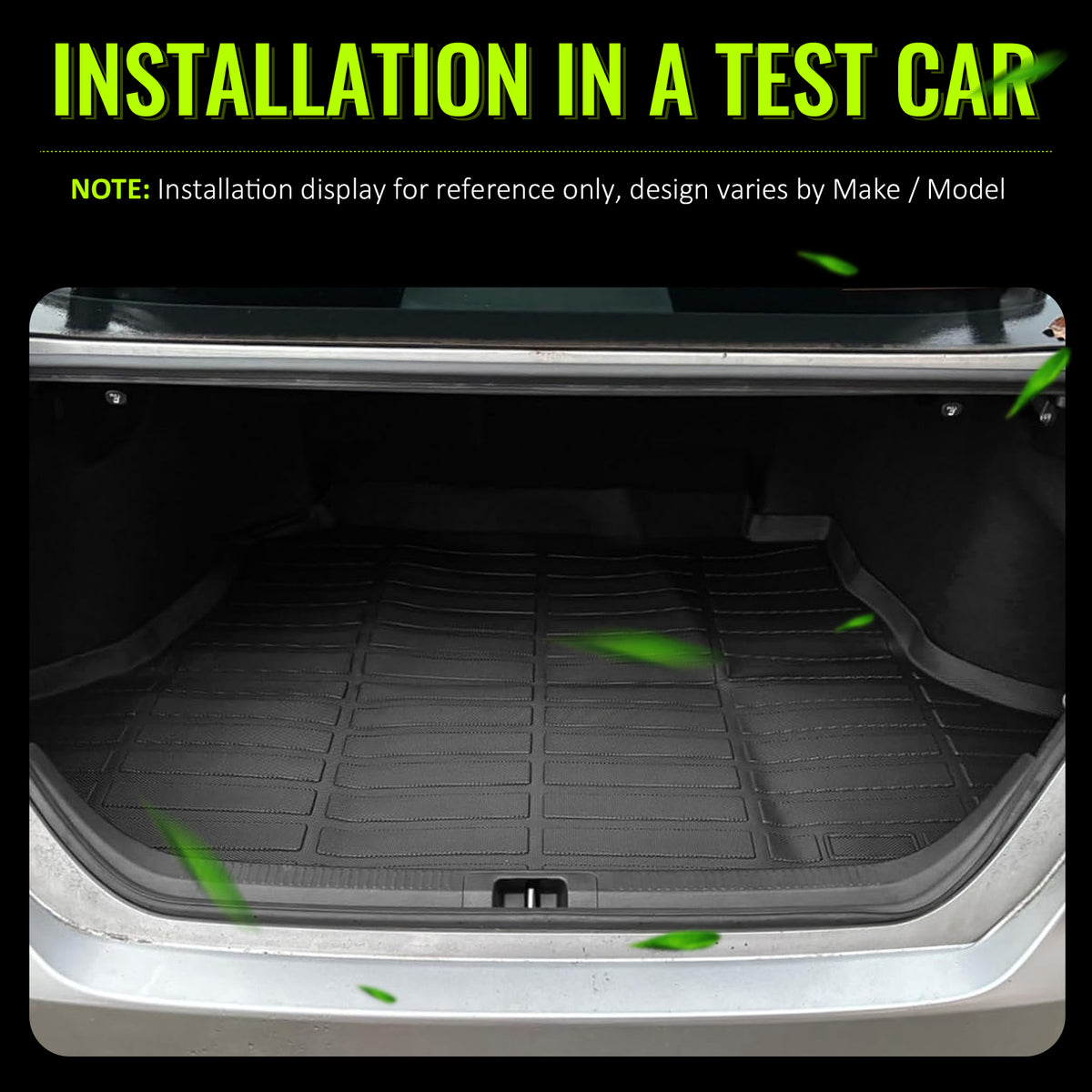 2018-2025 Toyota Camry 3D All Weather Rear Cargo Trunk Tray Mats TPE