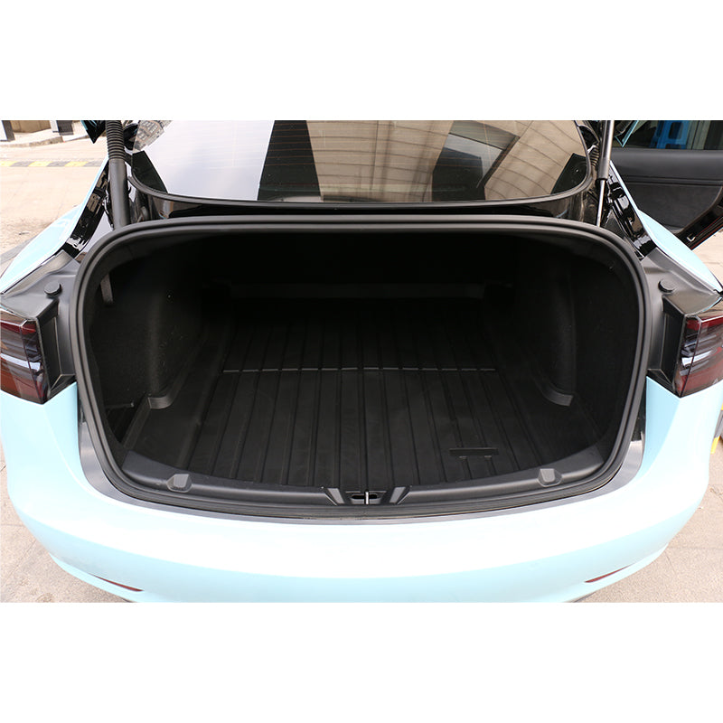 2017-2023 Tesla Model 3 All Weather Black Trunk Mat Injection TPE