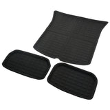 2020-2024 Tesla Model Y Black 3D Molded Trunk Mats Cargo Liner TPE