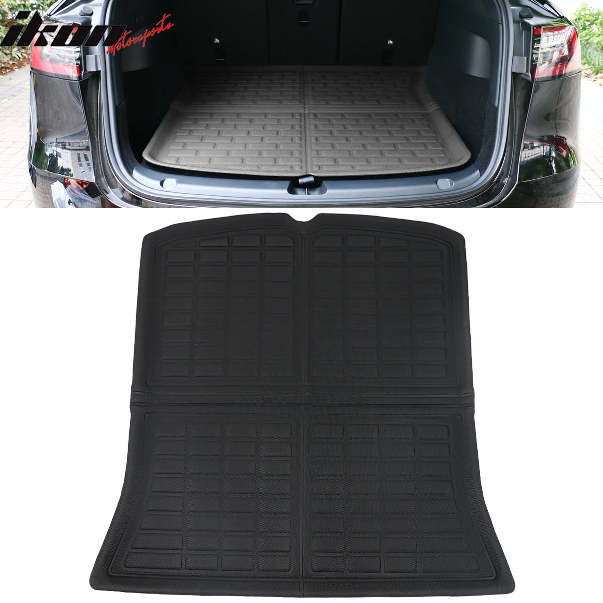 2020-2024 Tesla Model Y Black 3D Molded Trunk Mats Cargo Liner TPE