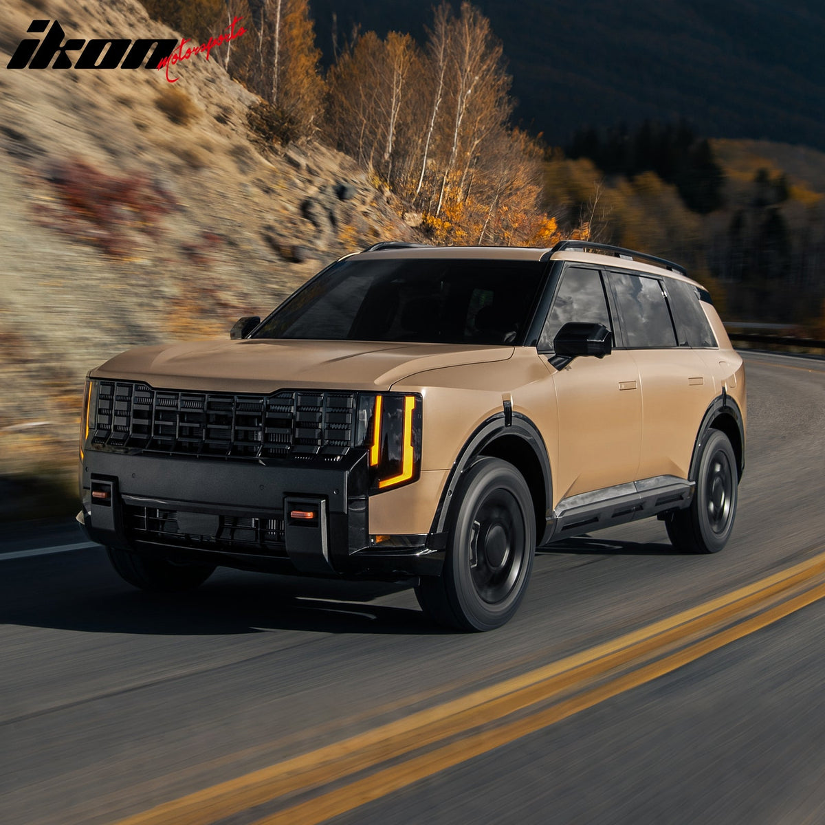 2027 Kia Telluride Behind 3rd Row Seating 3D TPE All Weather Heavy Duty Waterproof Anti-Slip Interior Cargo Liner Carpets Backrest + Rear Trunk Mats