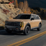 2027 Kia Telluride Behind 3rd Row Seating 3D TPE All Weather Heavy Duty Waterproof Anti-Slip Interior Cargo Liner Carpets Backrest + Rear Trunk Mats