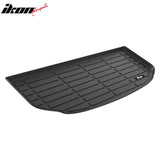 2027 Kia Telluride Behind 3rd Row Seating 3D TPE All Weather Heavy Duty Waterproof Anti-Slip Interior Cargo Liner Carpets Backrest + Rear Trunk Mats