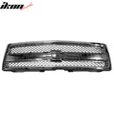 2007-2013 Chevrolet Silverado 1500 Front Bumper Hood Upper Mesh Grille Replacement Chrome Mesh/Chrome Frame OE Style