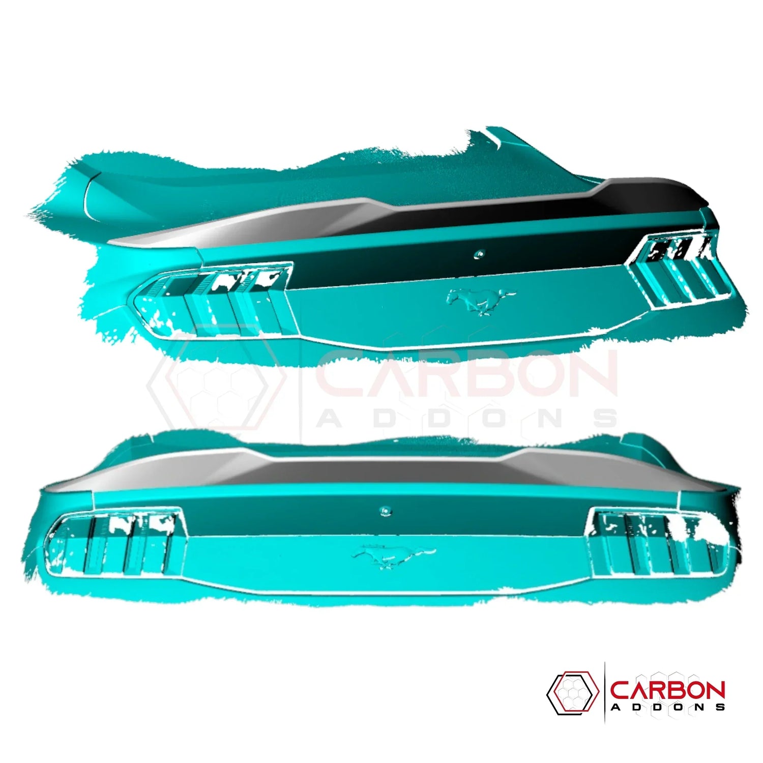 Low-Profile Carbon Fiber Ducktail Spoiler for 2024+ Ford Mustang GT & EcoBoost