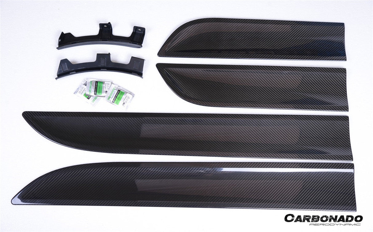 2014-2026 Porsche Macan 95B OE Style Autoclave Carbon Fiber Door Trims | Fits T, S, Turbo, GTS,
