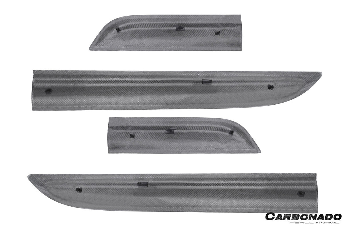2014-2026 Porsche Macan 95B GTS Style Autoclave Carbon Fiber Door Trims | Fits T, S, Turbo, GTS