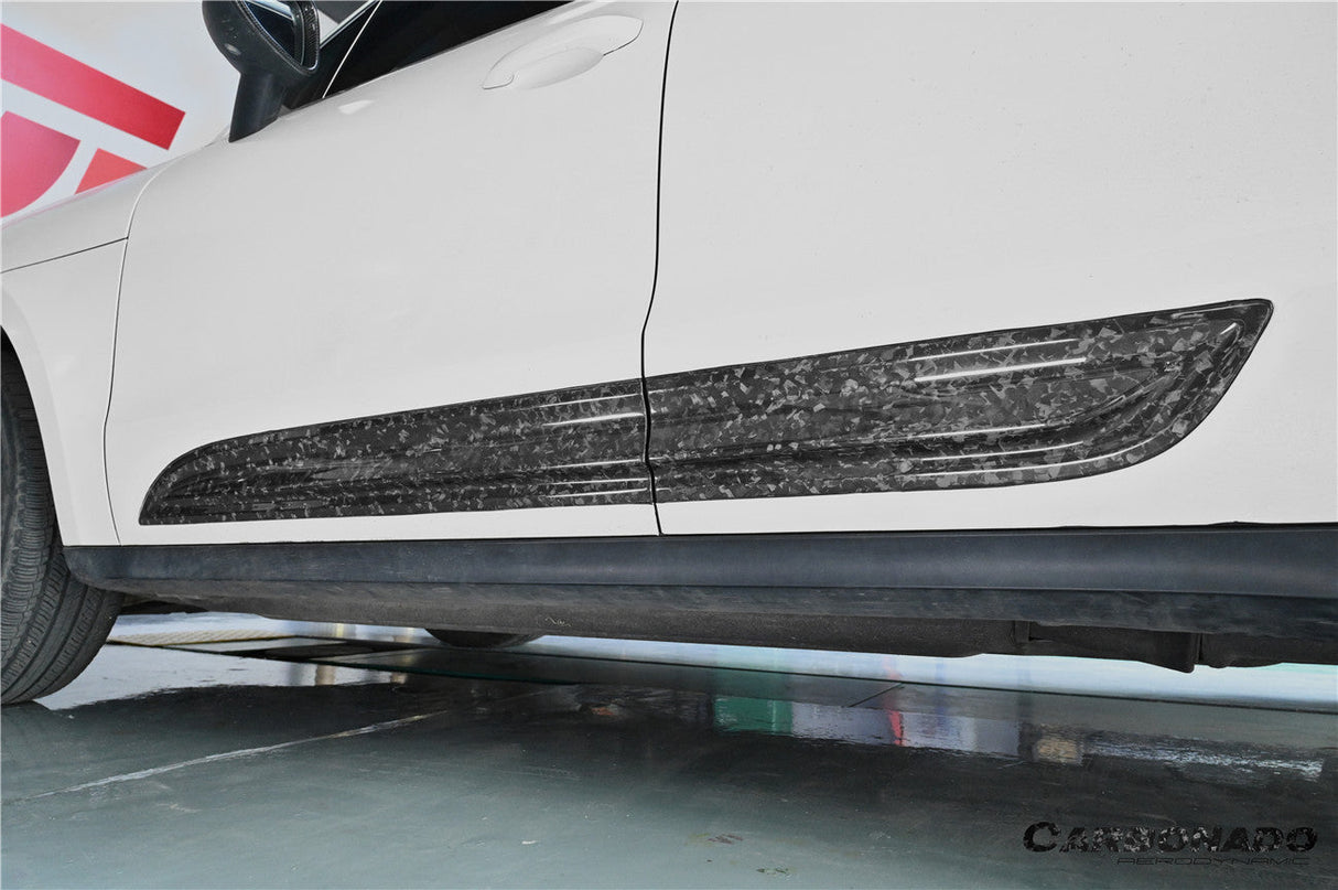 2014-2026 Porsche Macan 95B GTS Style Autoclave Carbon Fiber Door Trims | Fits T, S, Turbo, GTS