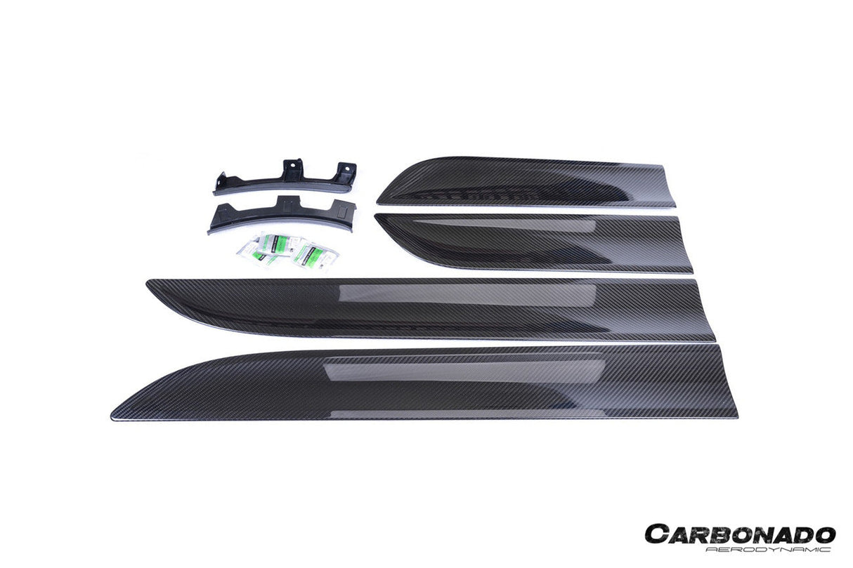 2014-2026 Porsche Macan 95B OE Style Autoclave Carbon Fiber Door Trims | Fits T, S, Turbo, GTS,