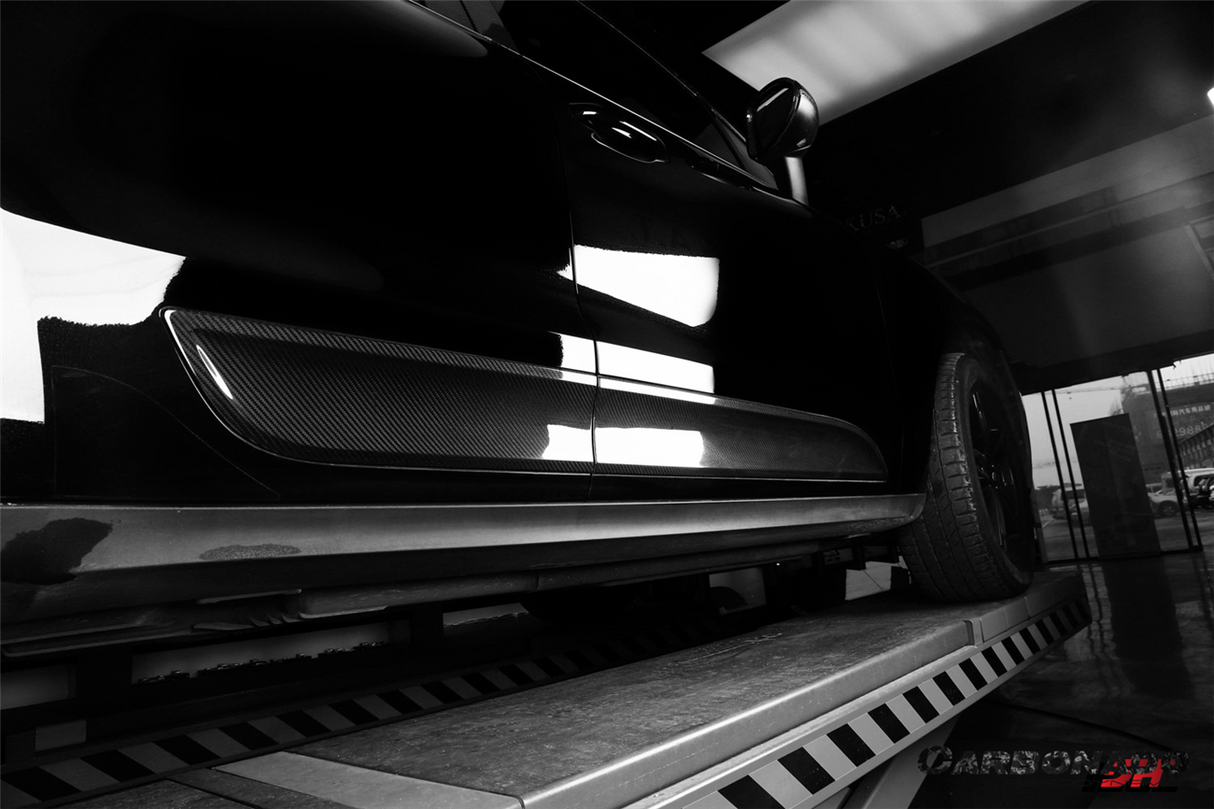 2014-2026 Porsche Macan 95B OE Style Autoclave Carbon Fiber Door Trims | Fits T, S, Turbo, GTS,