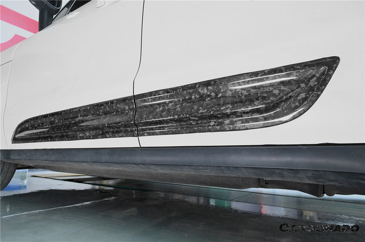 2014-2026 Porsche Macan 95B GTS Style Autoclave Carbon Fiber Door Trims | Fits T, S, Turbo, GTS