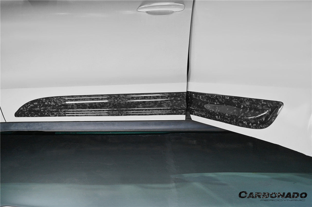 2014-2026 Porsche Macan 95B GTS Style Autoclave Carbon Fiber Door Trims | Fits T, S, Turbo, GTS