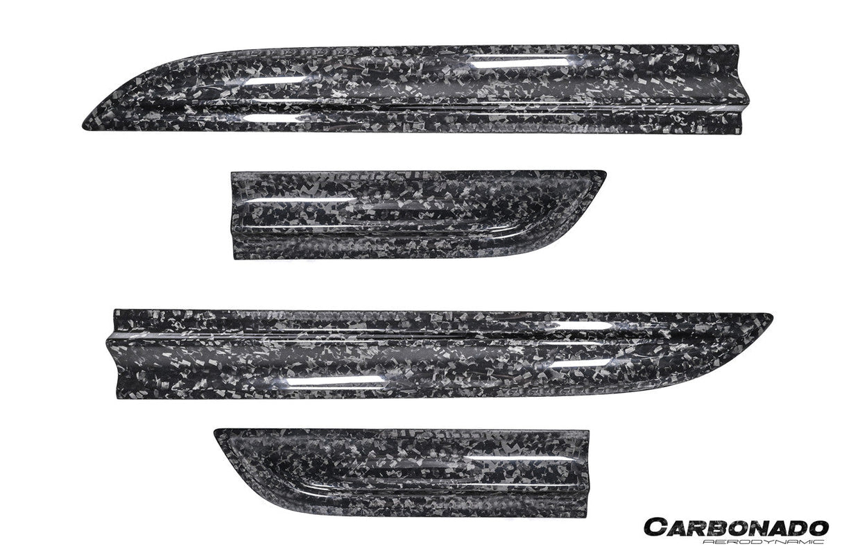 2014-2026 Porsche Macan 95B GTS Style Autoclave Carbon Fiber Door Trims | Fits T, S, Turbo, GTS