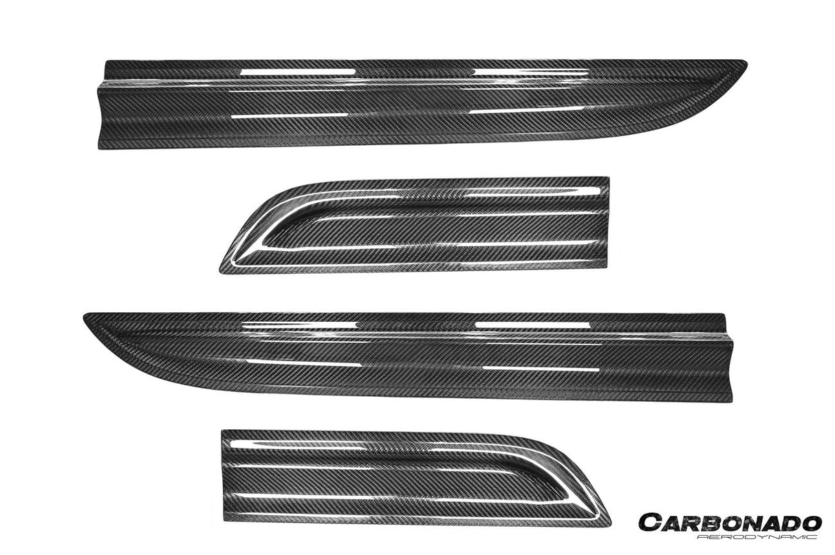 2014-2026 Porsche Macan 95B GTS Style Autoclave Carbon Fiber Door Trims | Fits T, S, Turbo, GTS