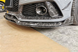 2016-2019 Audi RS7 MAN Style Dry Carbon Fiber Front Lip Splitter
