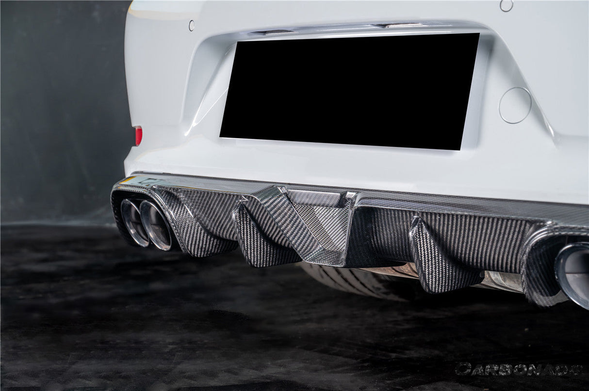 2017-2019 Porsche 911 991.2 Carrera KA Style Dry Carbon Fiber Rear Lip Diffuser