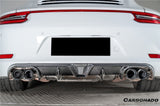 2017-2019 Porsche 911 991.2 Carrera KA Style Dry Carbon Fiber Rear Lip Diffuser