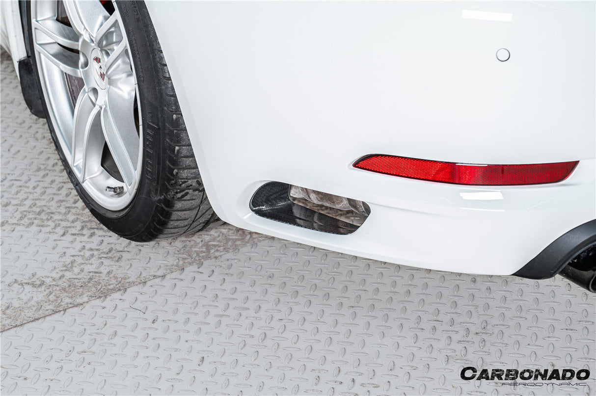 2017-2019 Porsche 911 991.2 Carrera OEM Style Dry Carbon Fiber Rear Bumper Vent Trims