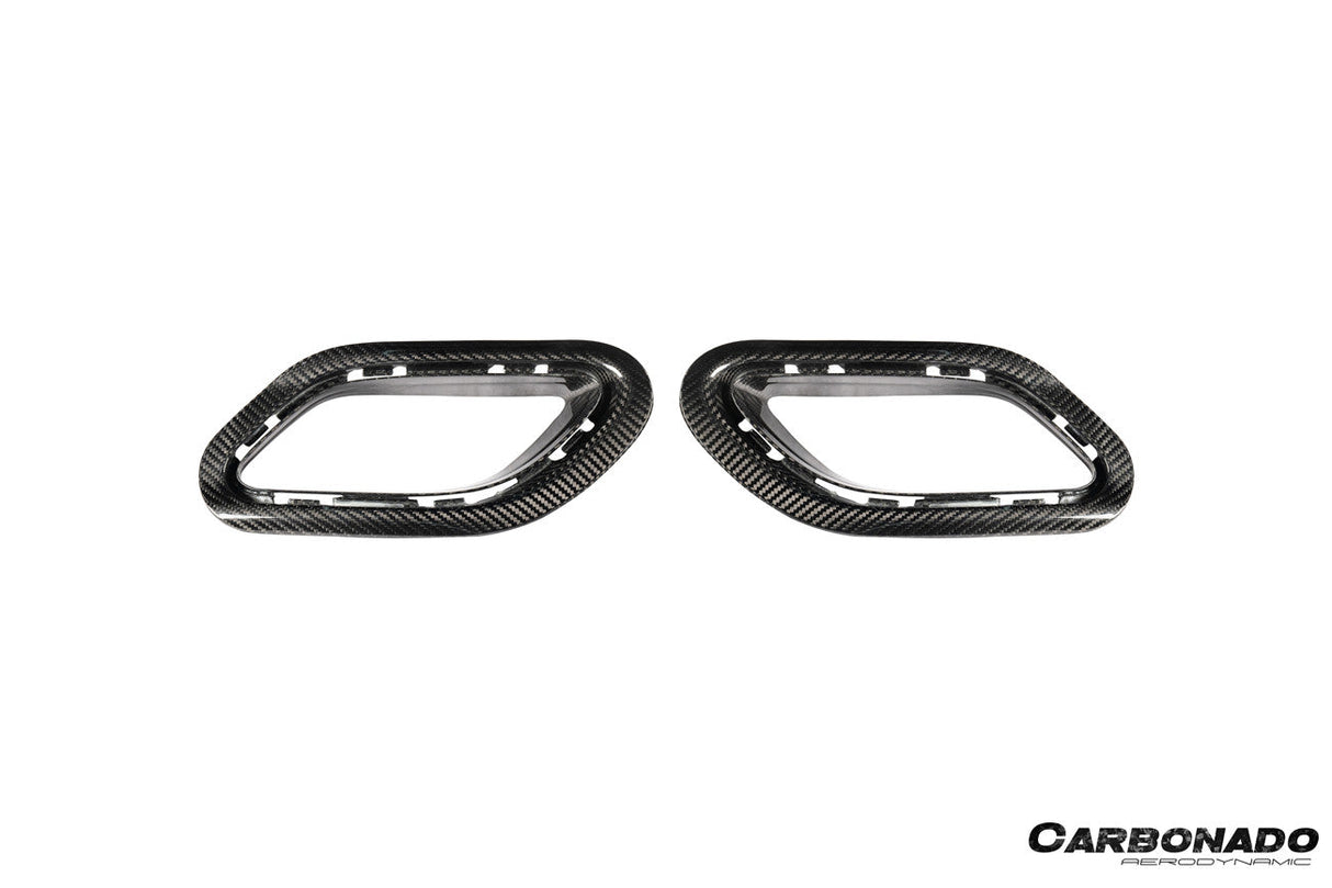 2017-2019 Porsche 911 991.2 Carrera OEM Style Dry Carbon Fiber Rear Bumper Vent Trims