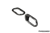 2017-2019 Porsche 911 991.2 Carrera OEM Style Dry Carbon Fiber Rear Bumper Vent Trims