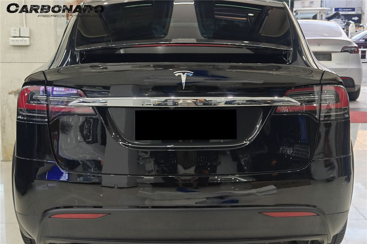2016-2025 Tesla Model X SUV BS Style Carbon Fiber Trunk Spoiler