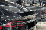 2016-2025 Tesla Model X SUV BS Style Carbon Fiber Trunk Spoiler