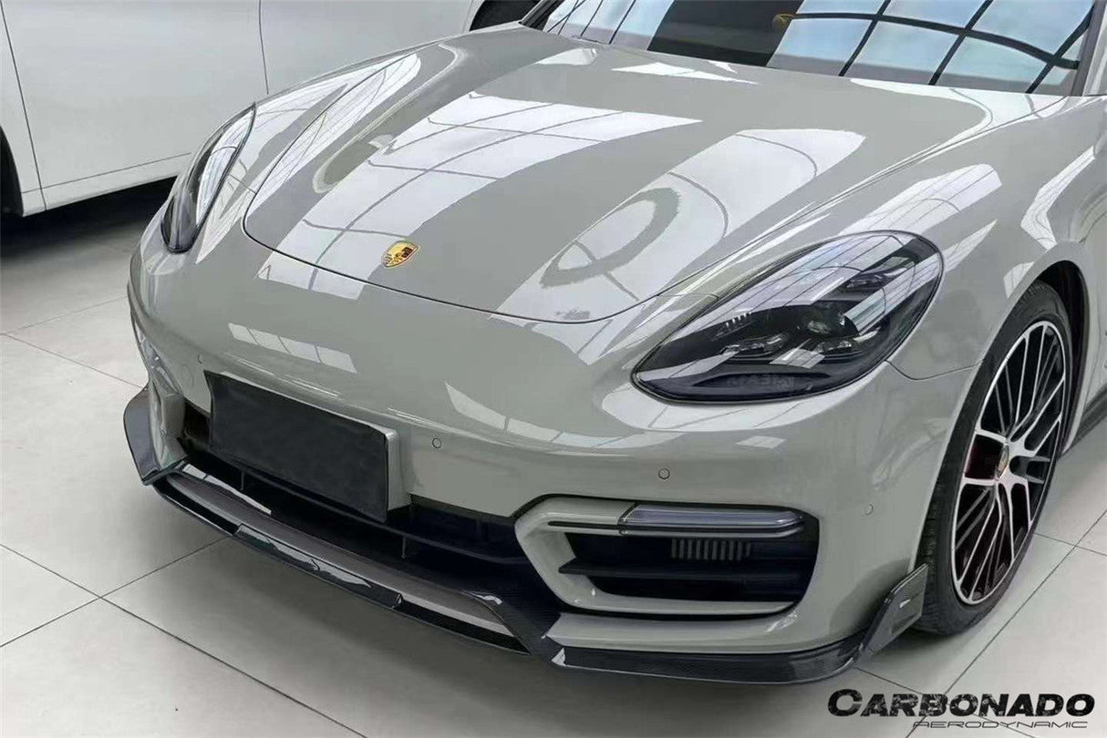 2017-2023 Porsche Panamera 971 GTS KDA Style Dry Carbon Fiber Front Lip