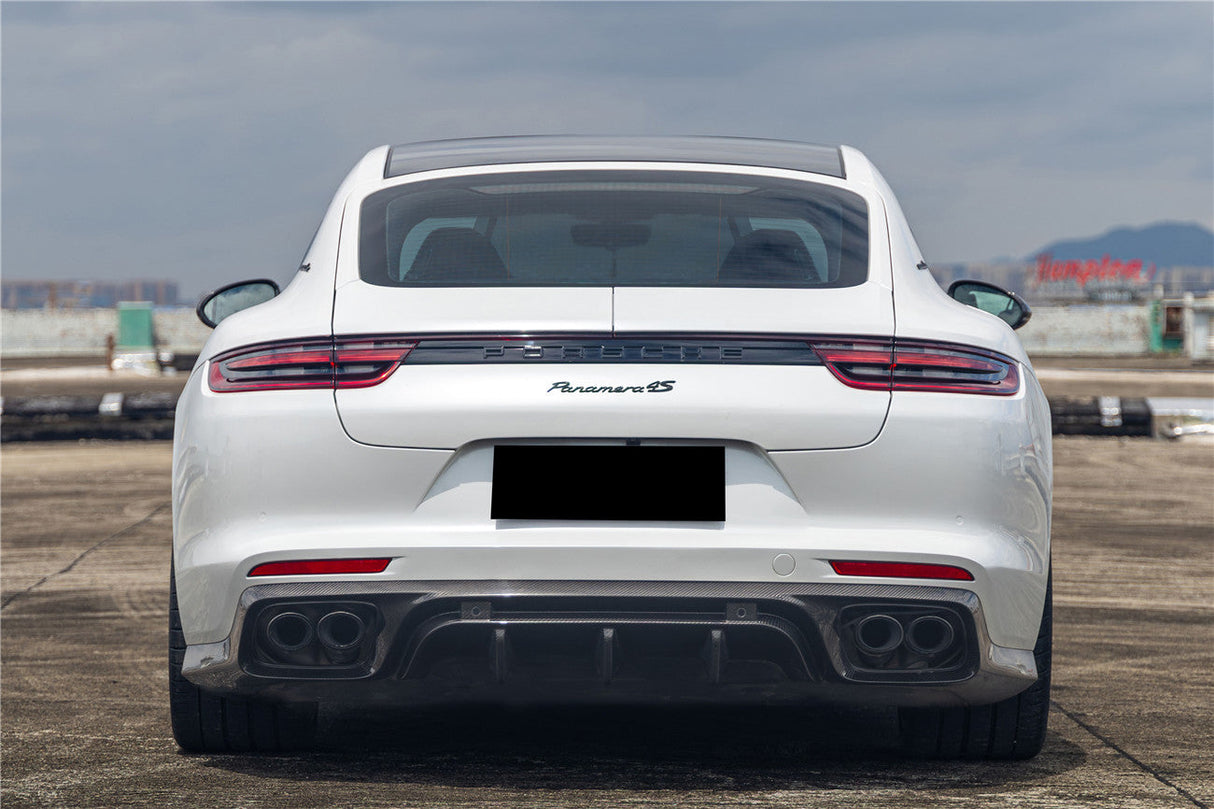 2017-2023 Porsche Panamera 971 KDA Style Dry Carbon Fiber Rear Diffuser