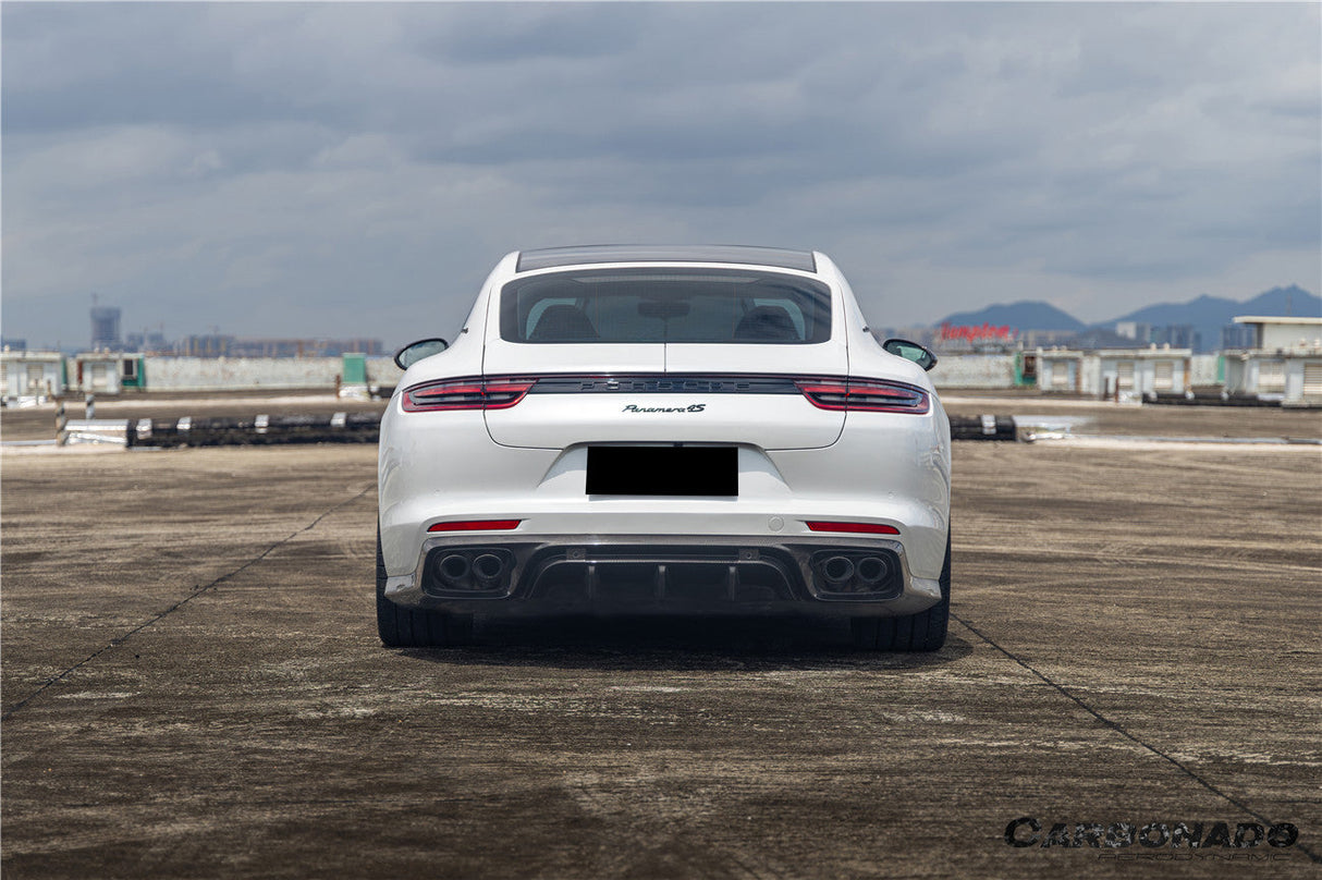 2017-2023 Porsche Panamera 971 KDA Style Dry Carbon Fiber Rear Diffuser