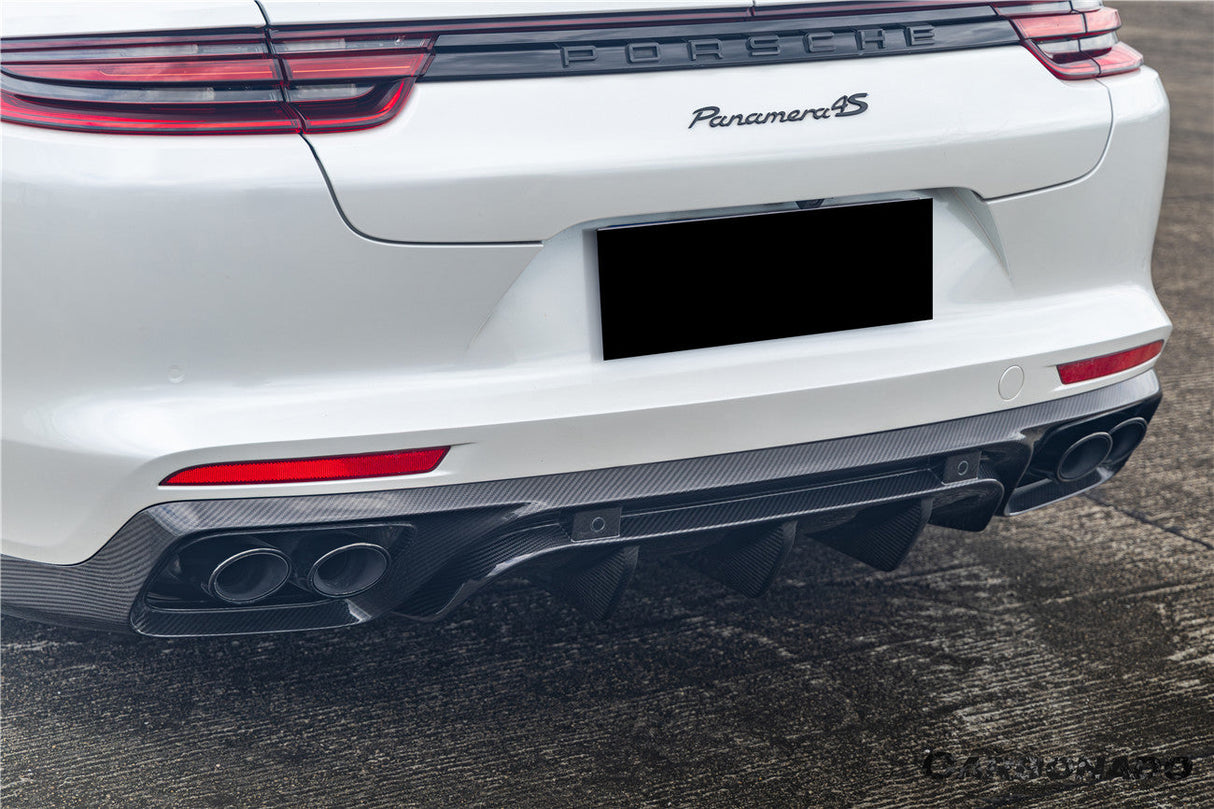 2017-2023 Porsche Panamera 971 KDA Style Dry Carbon Fiber Rear Diffuser