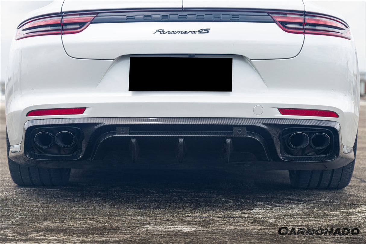 2017-2023 Porsche Panamera 971 KDA Style Dry Carbon Fiber Rear Diffuser