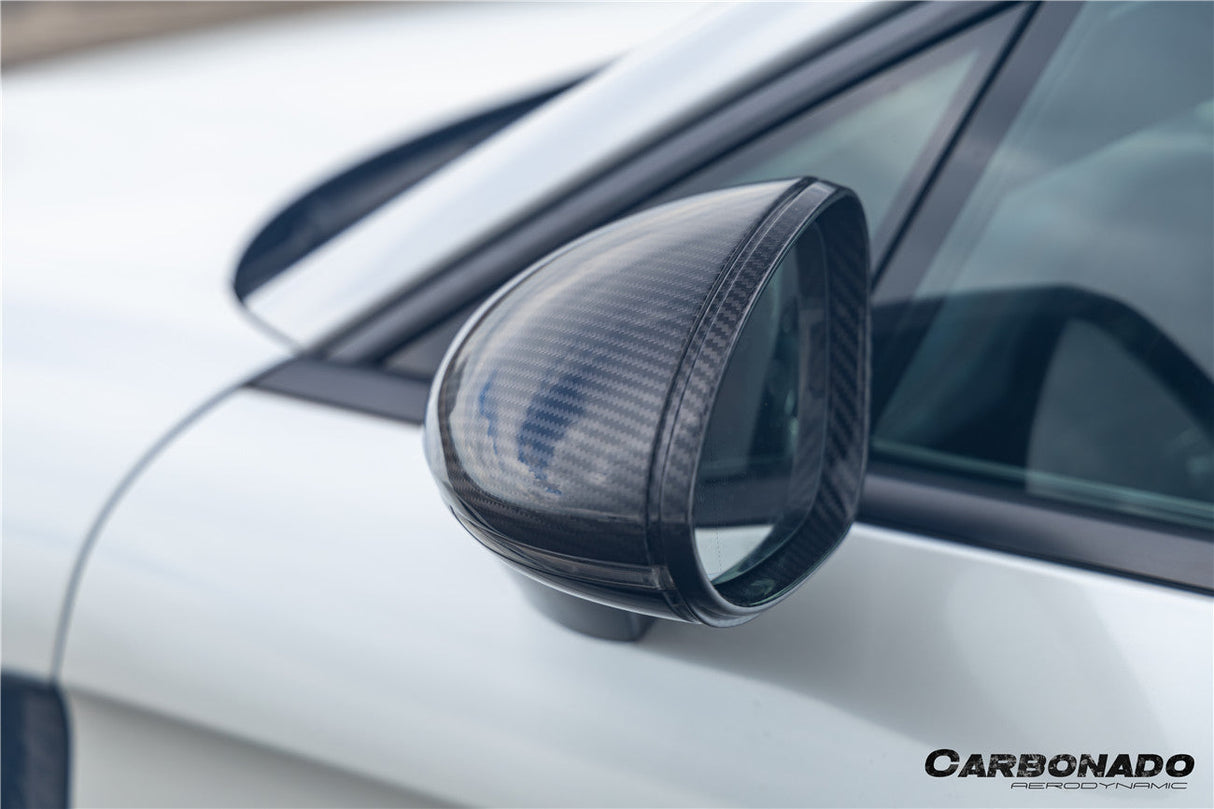 2017-2025 Porsche Panamera 971.1 971.2 976 OEM Style Autoclave Carbon Fiber Mirror Housing Replacement | Fits S, 4S, GTS, Turbo, Turbo S, E‑Hybrid, SportTurismo LHD
