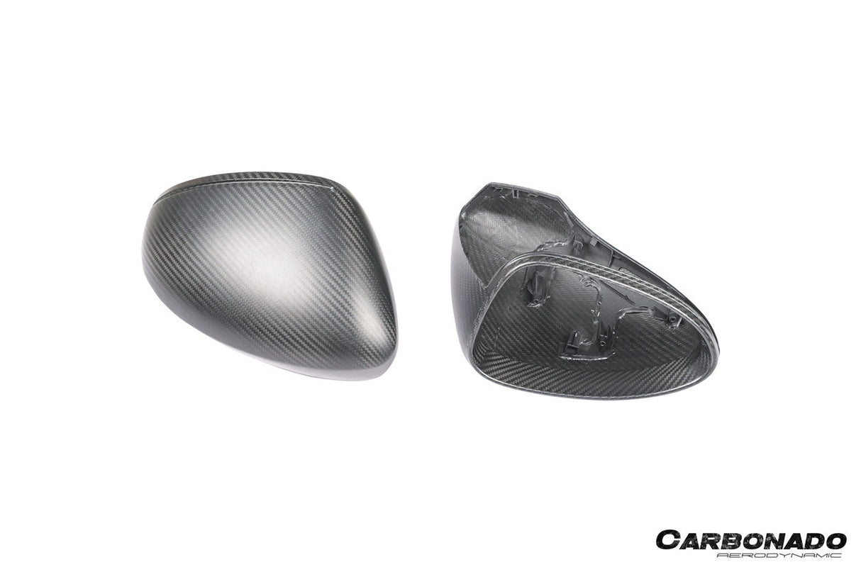2017-2025 Porsche Panamera 971.1 971.2 976 OEM Style Autoclave Carbon Fiber Mirror Housing Replacement | Fits S, 4S, GTS, Turbo, Turbo S, E‑Hybrid, SportTurismo LHD