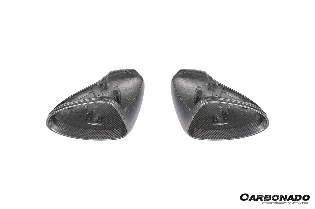 2017-2025 Porsche Panamera 971.1 971.2 976 OEM Style Autoclave Carbon Fiber Mirror Housing Replacement | Fits S, 4S, GTS, Turbo, Turbo S, E‑Hybrid, SportTurismo LHD