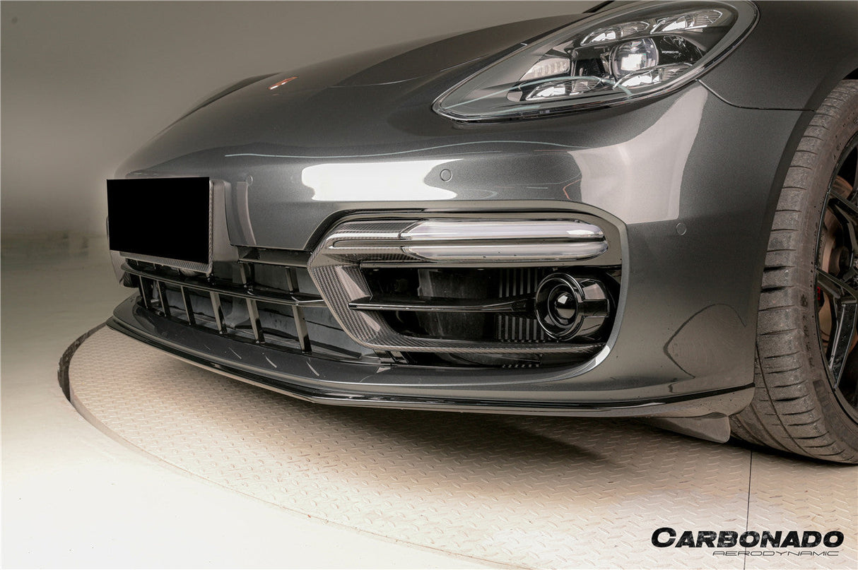 2017-2023 Porsche Panamera 971 SD GTS OEM Style Dry Carbon Fiber Front Bumper Air Vent