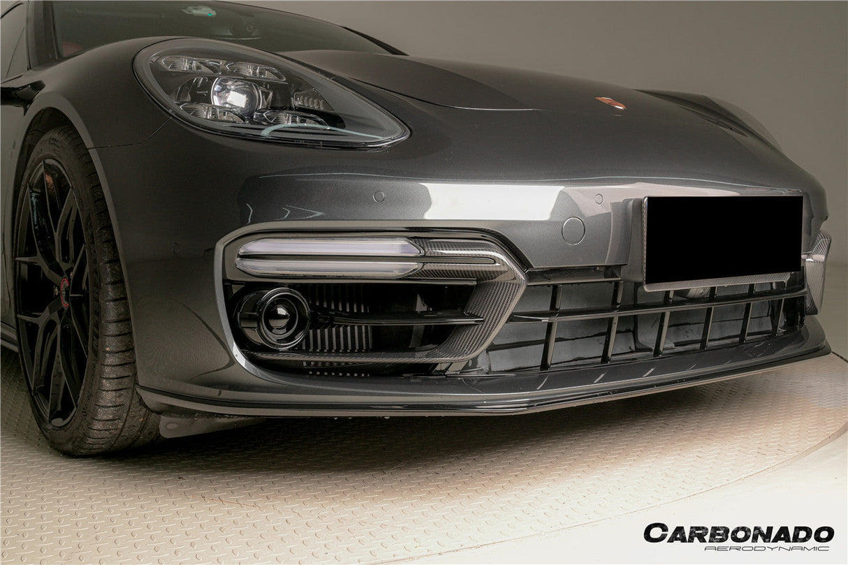 2017-2023 Porsche Panamera 971 SD GTS OEM Style Dry Carbon Fiber Front Bumper Air Vent
