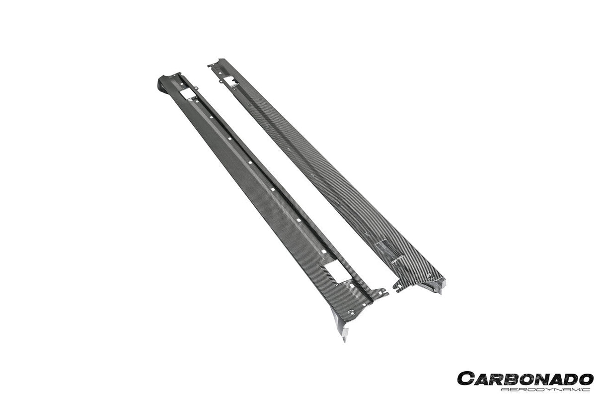 2017-2023 Porsche Panamera 971 SD Style Dry Carbon Fiber Side Skirts
