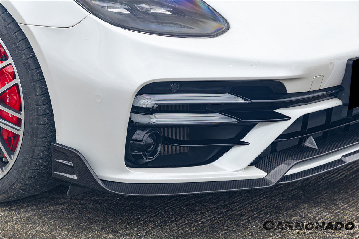 2017-2023 Porsche Panamera 971 Turbo S KDA Style Dry Carbon Fiber Front Lip