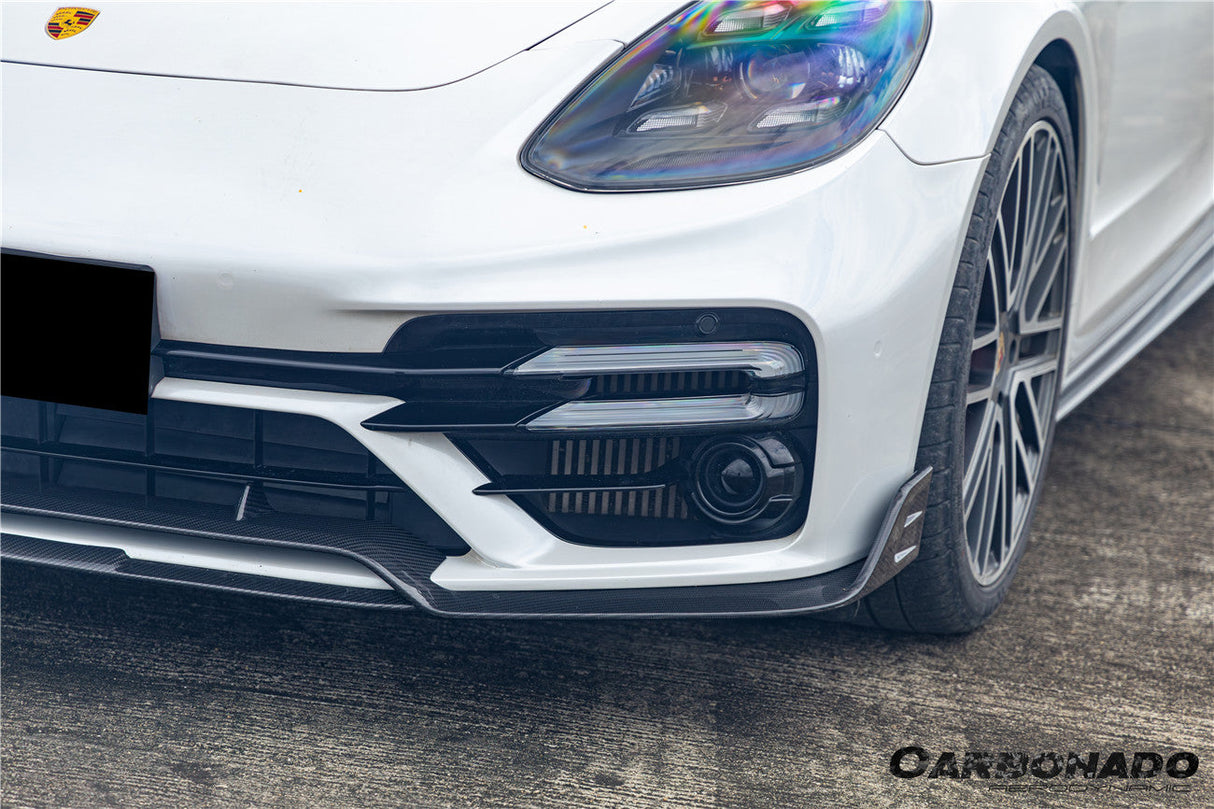 2017-2023 Porsche Panamera 971 Turbo S KDA Style Dry Carbon Fiber Front Lip