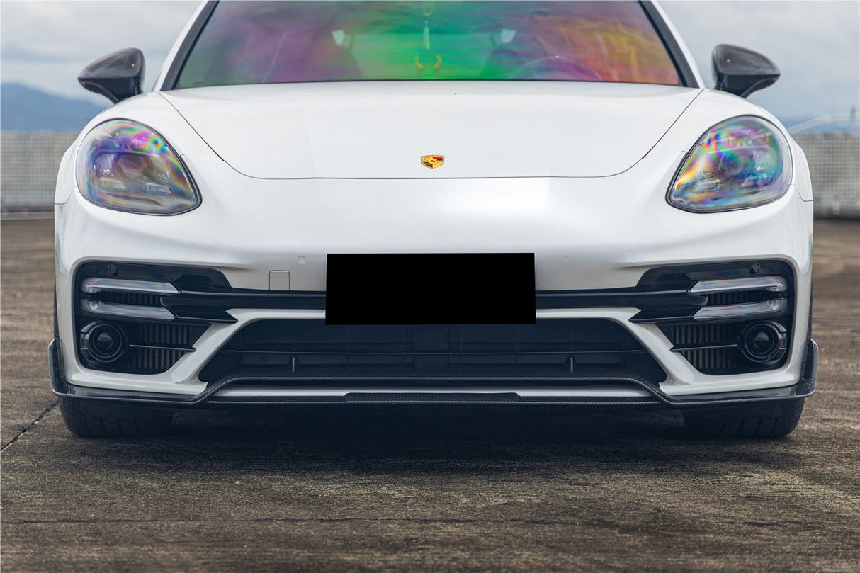 2017-2023 Porsche Panamera 971 Turbo S KDA Style Dry Carbon Fiber Front Lip