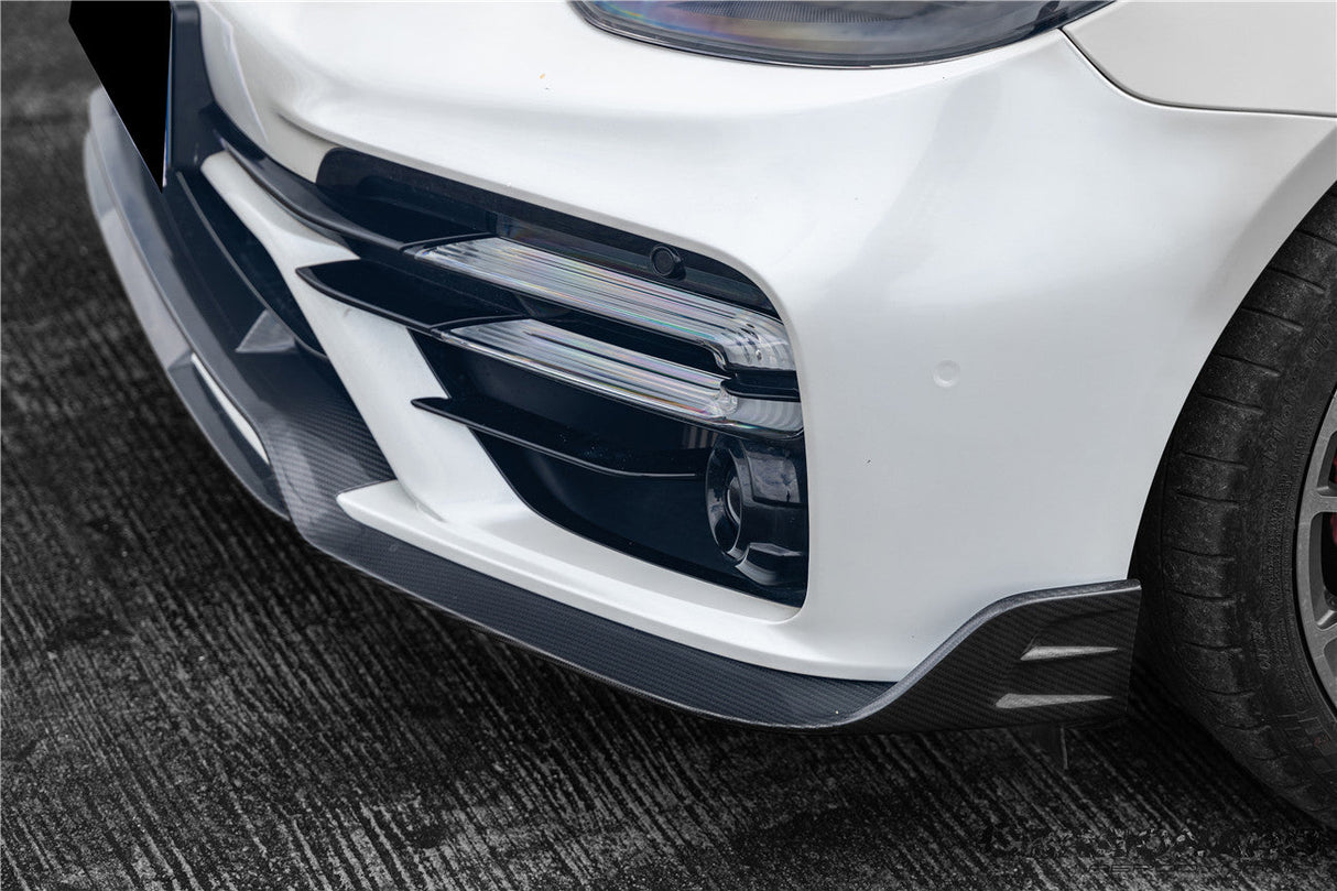 2017-2023 Porsche Panamera 971 Turbo S KDA Style Dry Carbon Fiber Front Lip