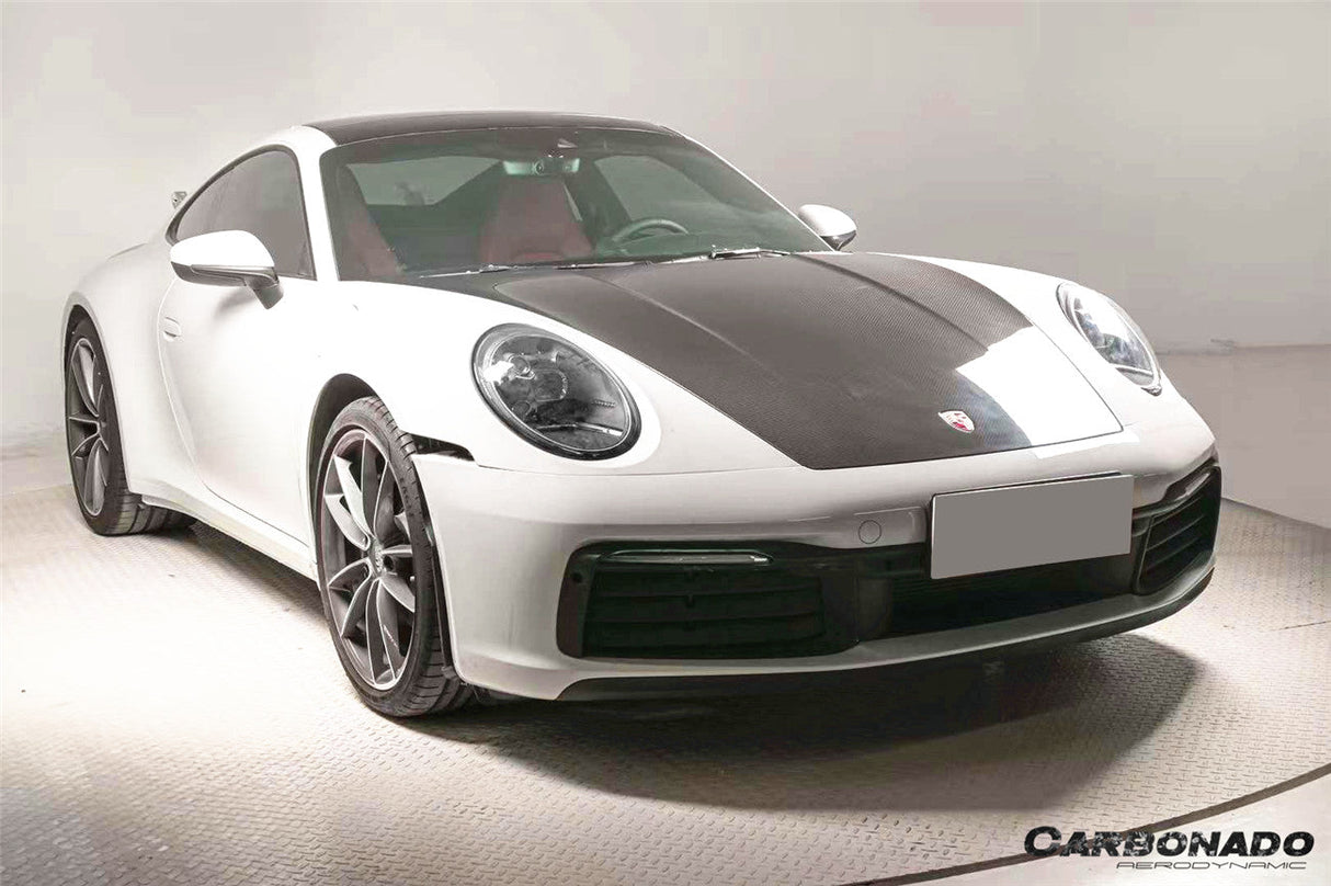 2019-2024 Porsche 911 992 Carrera   Targa    Cabriolet    Turbo OE Style Dry Carbon Fiber Hood