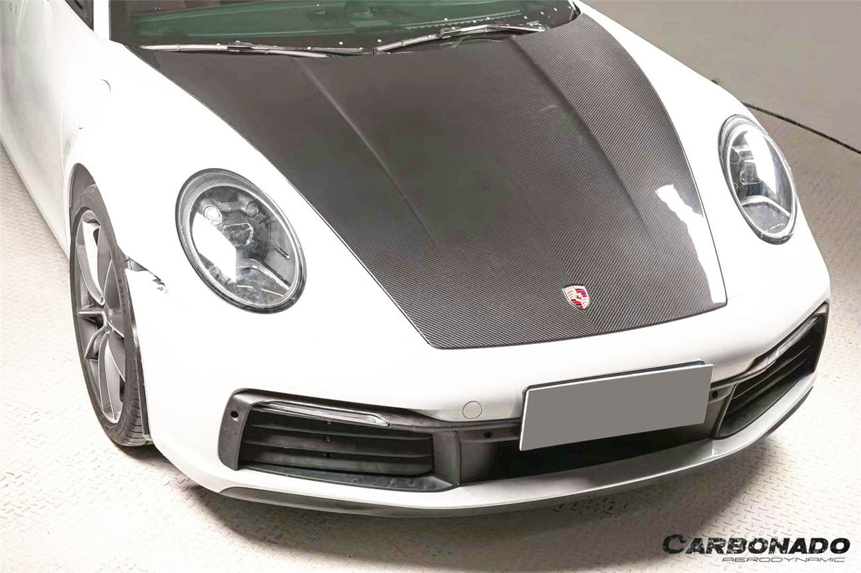 2019-2024 Porsche 911 992 Carrera   Targa    Cabriolet    Turbo OE Style Dry Carbon Fiber Hood