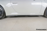 2019-2024 Porsche 911 992 Carrera    Cabriolet Convert Turbo SD Style Dry Carbon Fiber Side Skirts