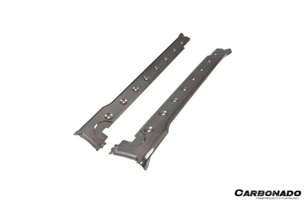 2019-2024 Porsche 911 992 Carrera    Cabriolet Convert Turbo SD Style Dry Carbon Fiber Side Skirts