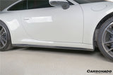 2019-2024 Porsche 911 992 Carrera    Cabriolet Convert Turbo SD Style Dry Carbon Fiber Side Skirts