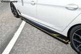 2016-2023 BMW 5 Series G38 M-tech AD Style Dry Carbon Fiber Side Skirts